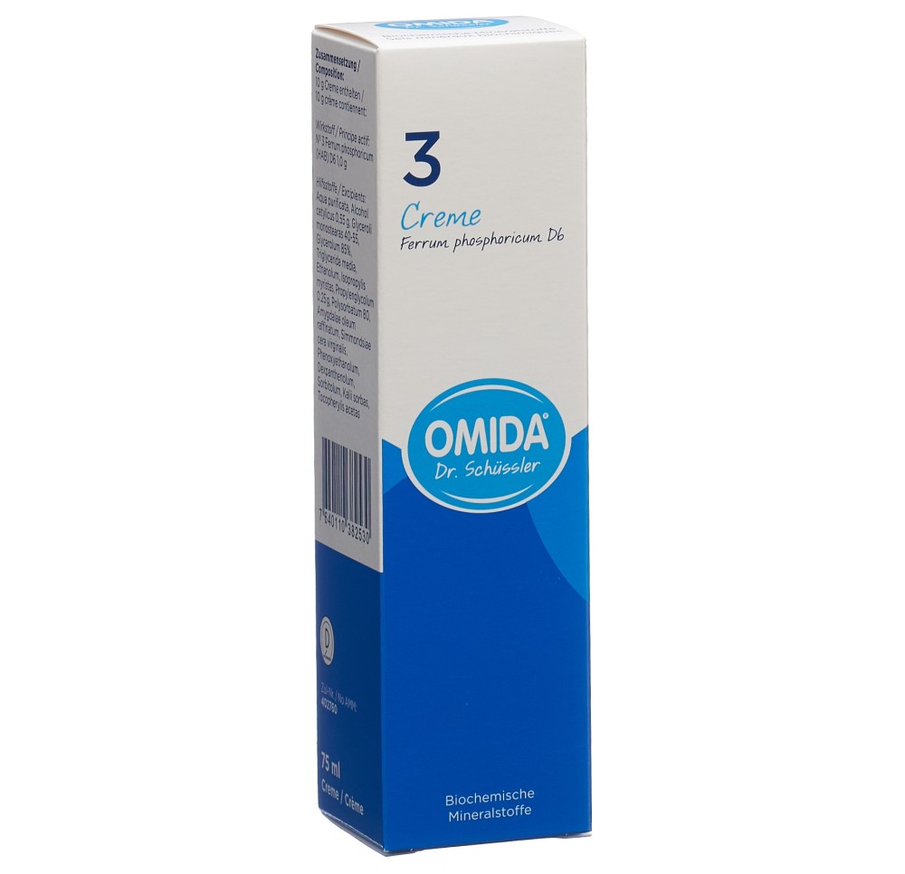 OMIDA SCHÜSSLER no3 ferr phos crème 6 D tb 75 ml
