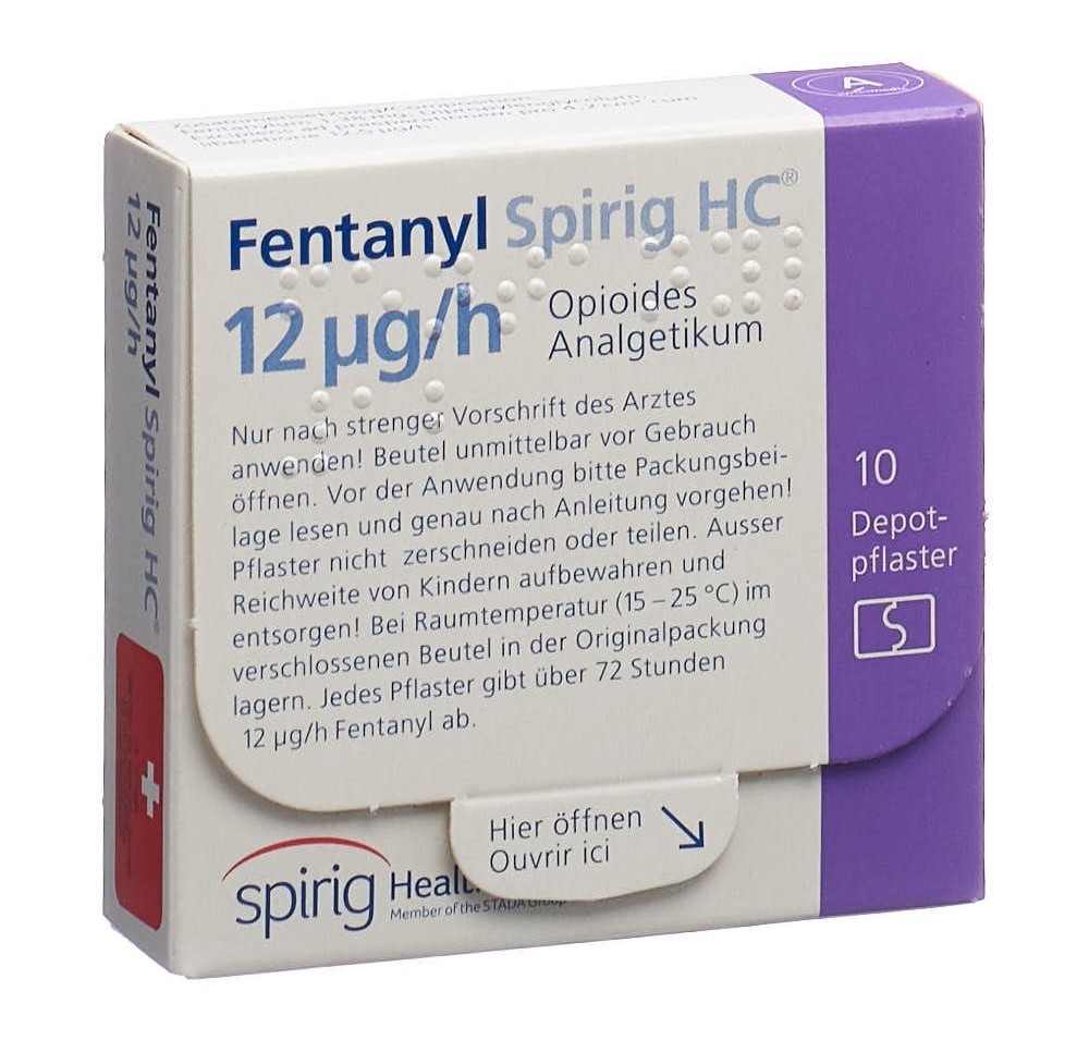 FENTANYL Spirig HC 12 mcg/h disp trans 10 pce FENTANYL Spirig HC 12 mcg/h disp trans 10 pce