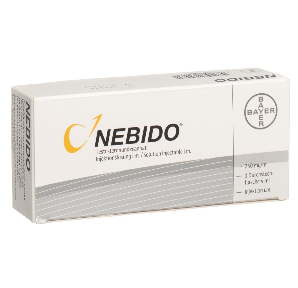 NEBIDO sol inj 1000 mg/4ml flac 4 ml NEBIDO sol inj 1000 mg/4ml flac 4 ml