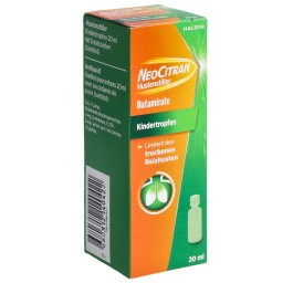 NEOCITRAN Antitussif gouttes 5 mg/ml enf 20 ml