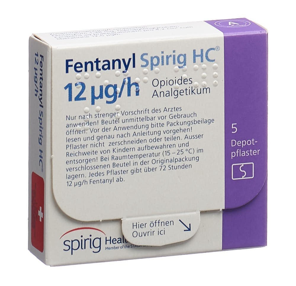FENTANYL Spirig HC 12 mcg/h disp trans 5 pce FENTANYL Spirig HC 12 mcg/h disp trans 5 pce