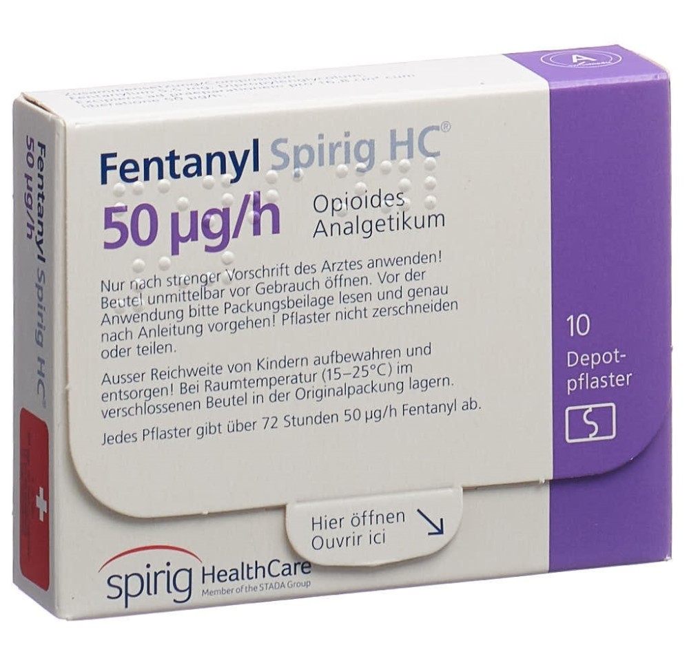 FENTANYL Spirig HC 50 mcg/h disp trans 10 pce FENTANYL Spirig HC 50 mcg/h disp trans 10 pce