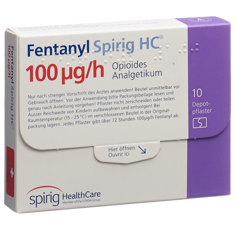 FENTANYL Spirig HC 100 mcg/h disp trans 10 pce FENTANYL Spirig HC 100 mcg/h disp trans 10 pce