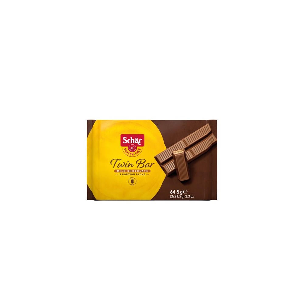 SCHÄR Twin Bar snack de choco s gluten 3 x 21.5 g SCHÄR Twin Bar snack de choco s gluten 3 x 21.5 g