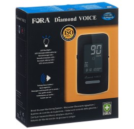 FORA Diamond VOICE avec guidage vocal FR/EN mmol/L