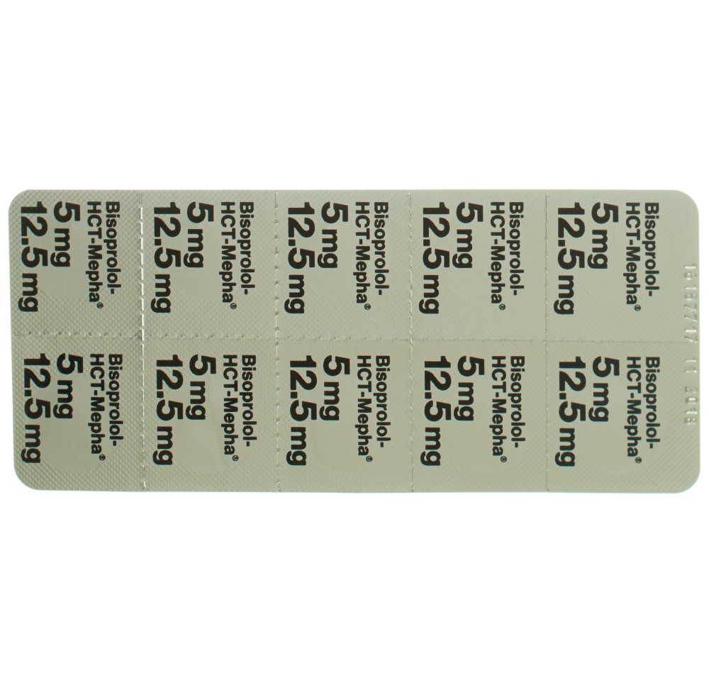 BISOPROLOL-HCT Mepha Lactab 5/12.5 mg 100 pce