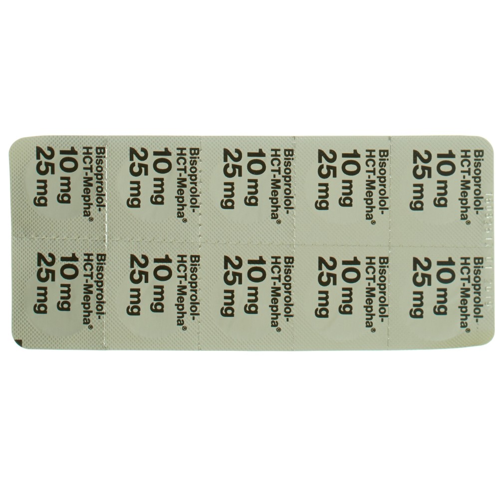 BISOPROLOL-HCT Mepha Lactab 10/25 mg 100 pce