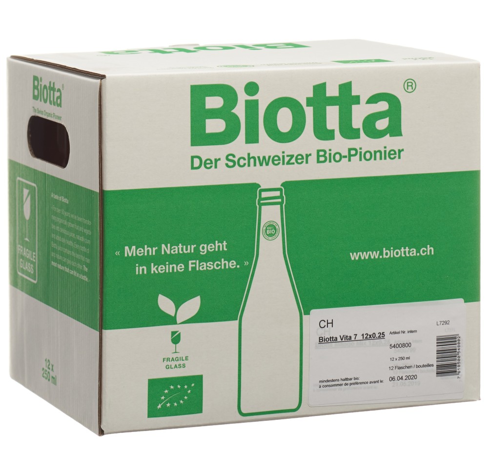 BIOTTA Vita 7 Bio 12 x 250 ml