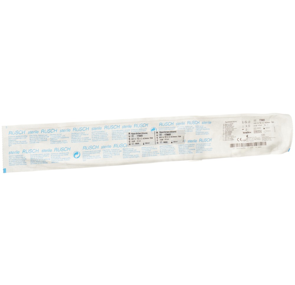 RÜSCH Brill sonde ballon CH12 40cm 10ml silic