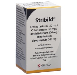 STRIBILD cpr pell 150/150/200/245 mg bte 30 pce