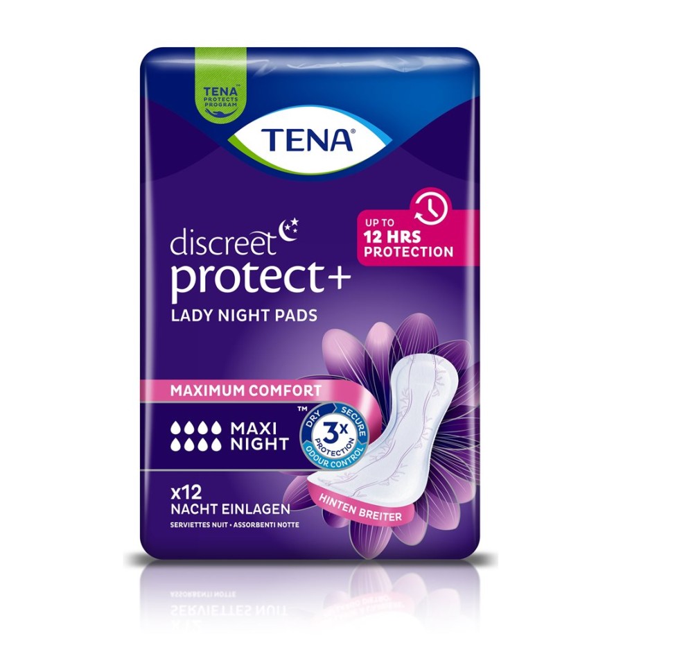 TENA Lady Maxi Night carton 6 x 12 pce