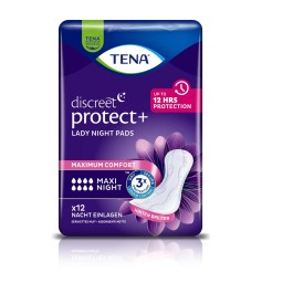 TENA Lady Maxi Night carton 6 x 12 pce