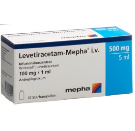 LEVETIRACETAM Mepha 500 mg/5ml 10 flac 5 ml
