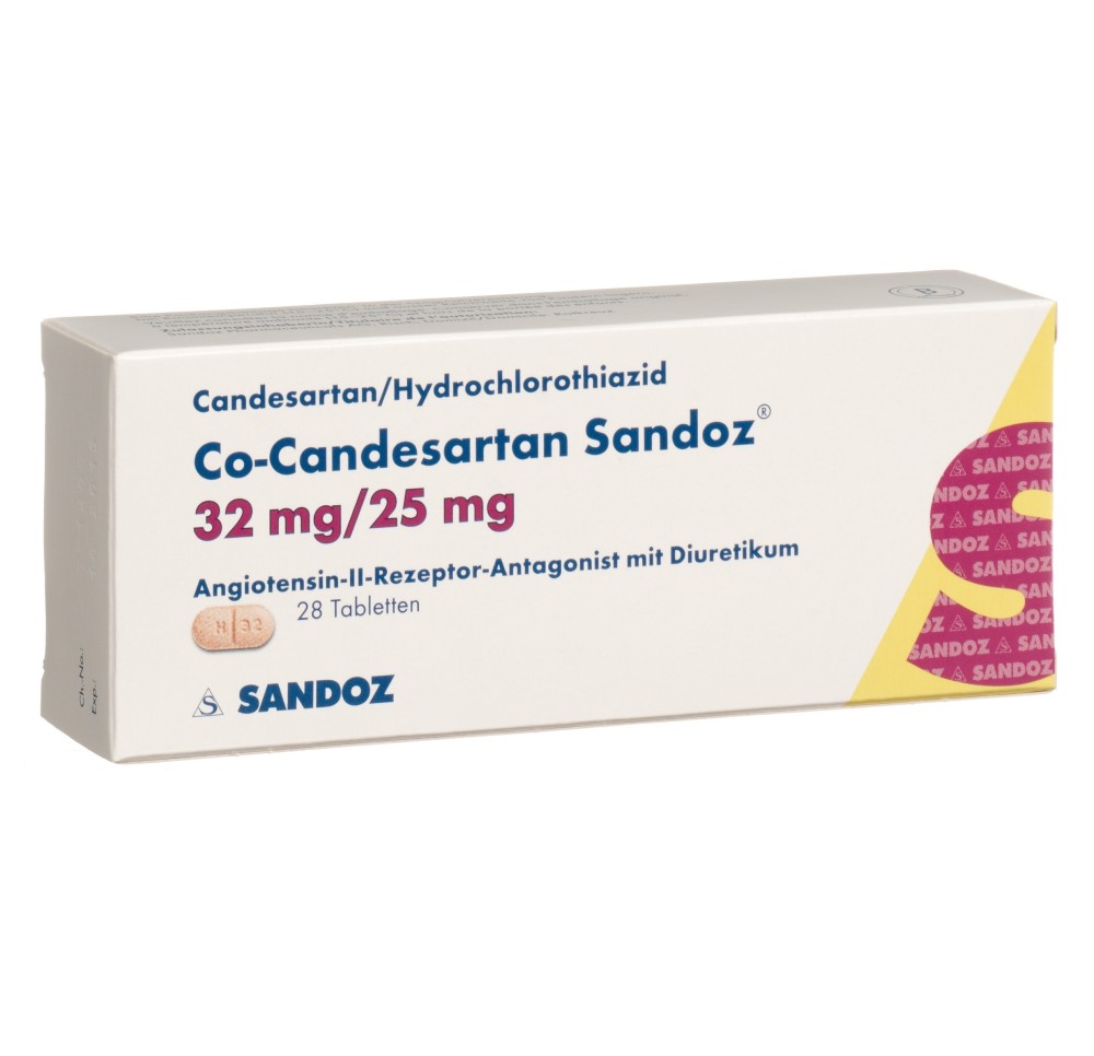 CO-CANDESARTAN Sandoz cpr 32/25 mg 28 pce CO-CANDESARTAN Sandoz cpr 32/25 mg 28 pce