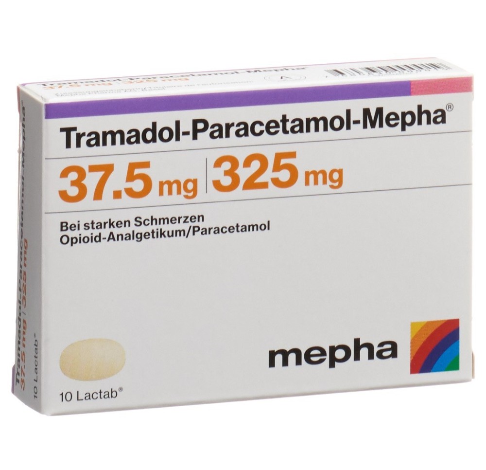 TRAMADOL-PARACETAMOL Mepha 37.5/325 mg 10 pce