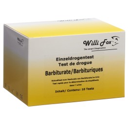 WILLI FOX test drogue cas unit barbitur uri 10 pce