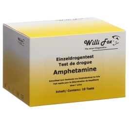WILLI FOX test drogue cas unit amphétam uri 10 pce