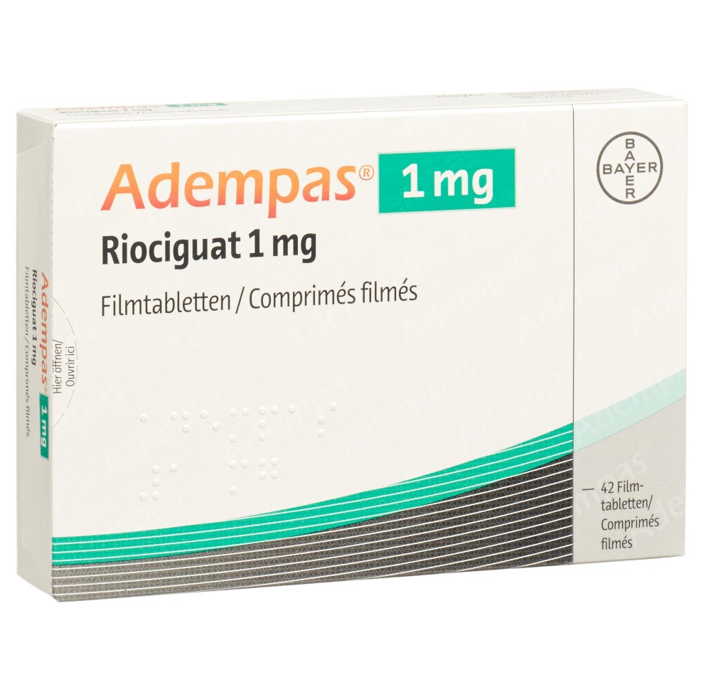 ADEMPAS cpr pell 1 mg 42 pce