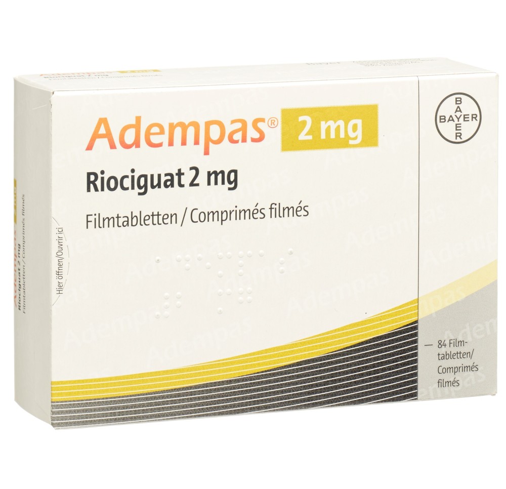 ADEMPAS cpr pell 2 mg 84 pce ADEMPAS cpr pell 2 mg 84 pce