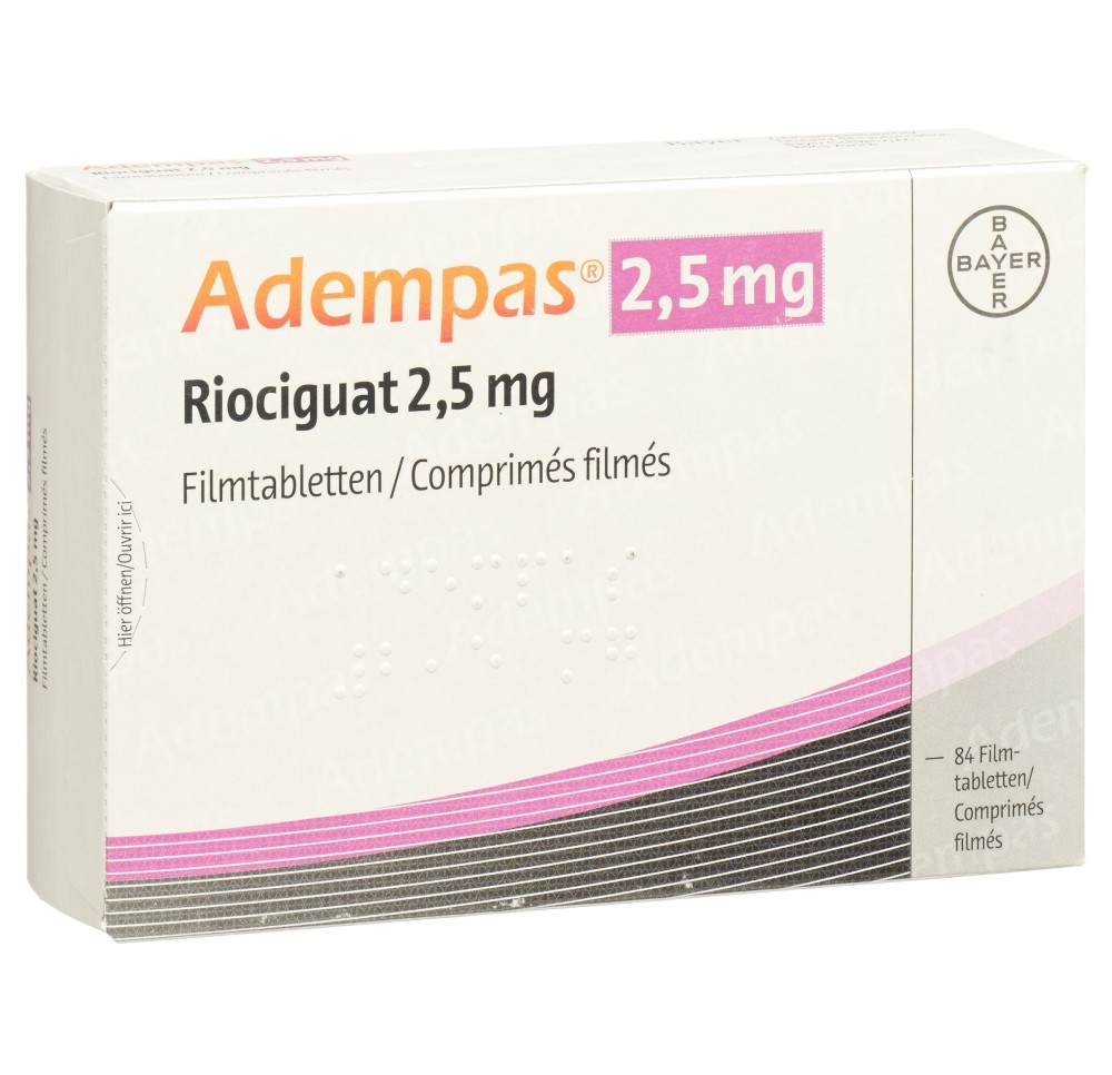 ADEMPAS cpr pell 2.5 mg 84 pce ADEMPAS cpr pell 2.5 mg 84 pce