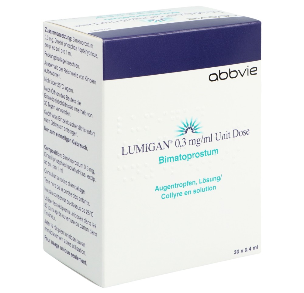 LUMIGAN Unit Dose gtt opht 0.3 mg/ml 30 x 0.4 ml