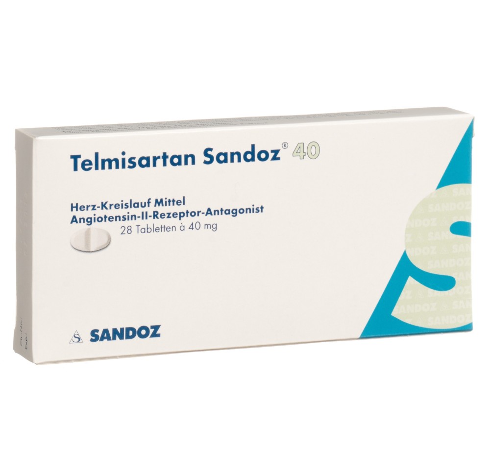 TELMISARTAN Sandoz cpr 40 mg 28 pce TELMISARTAN Sandoz cpr 40 mg 28 pce