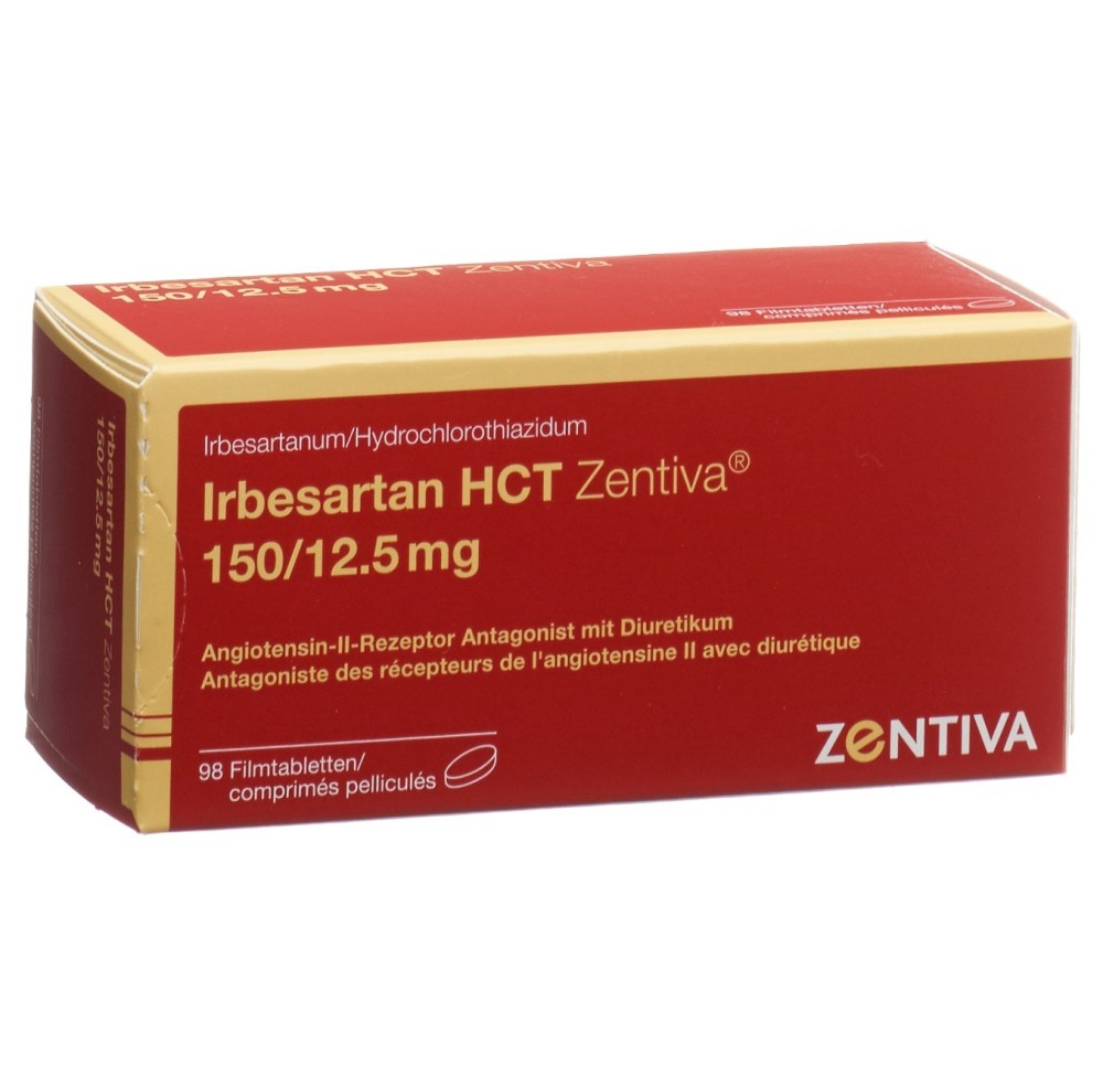 IRBESARTAN HCT Zentiva cpr pell 150/12.5mg 98 pce