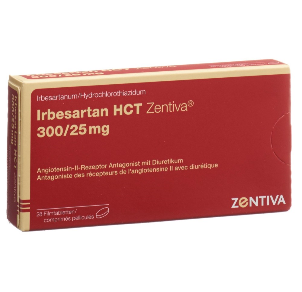 IRBESARTAN HCT Zentiva cpr pell 300/25mg 28 pce IRBESARTAN HCT Zentiva cpr pell 300/25mg 28 pce