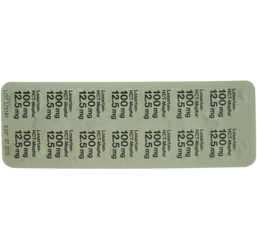 LOSARTAN-HCT Mepha Lactab 100/12.5mg 98 pce