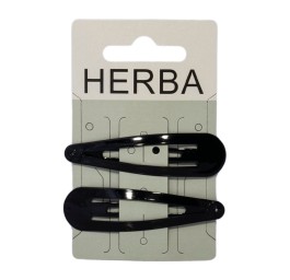 HERBA clic-clac 6.8cm noir 2 pce