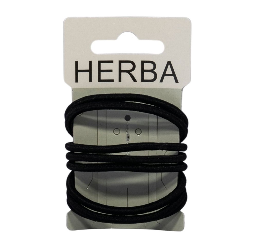 HERBA élastique cheveux 5cm grande noir 8 pce HERBA élastique cheveux 5cm grande noir 8 pce