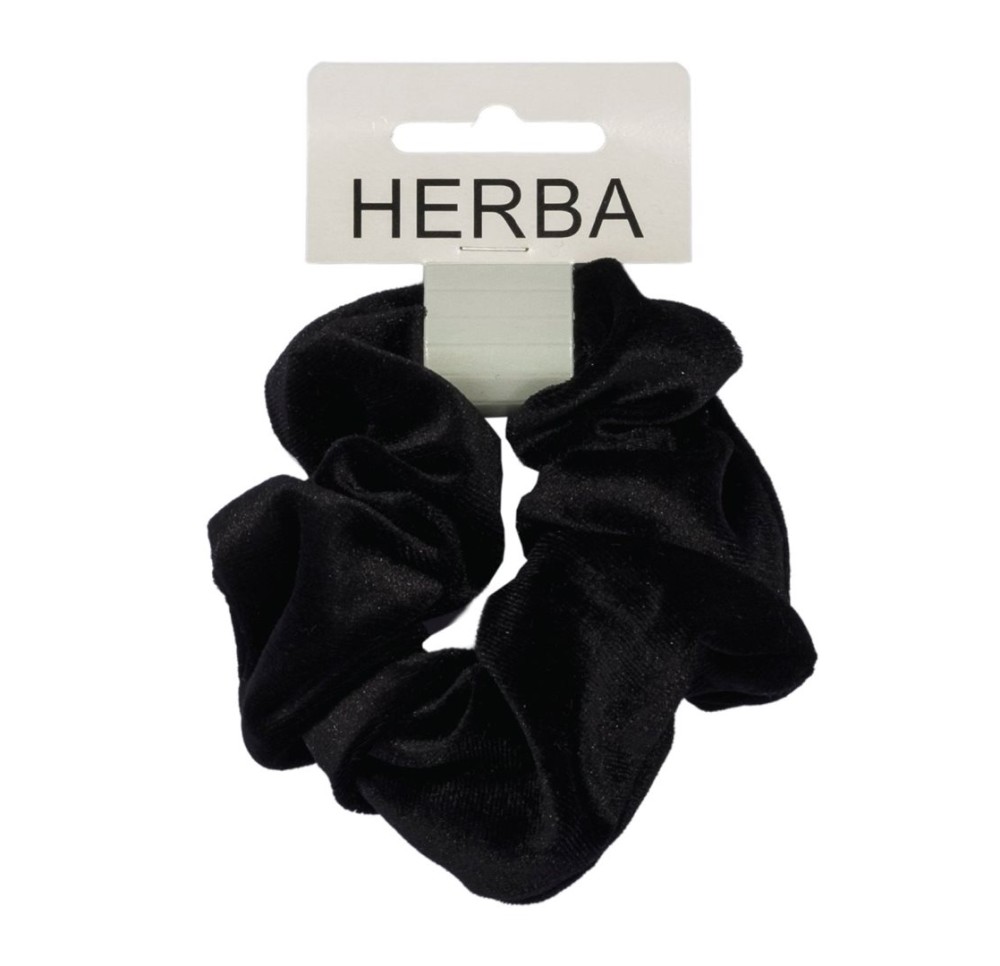 HERBA Scunci 11cm velours noir