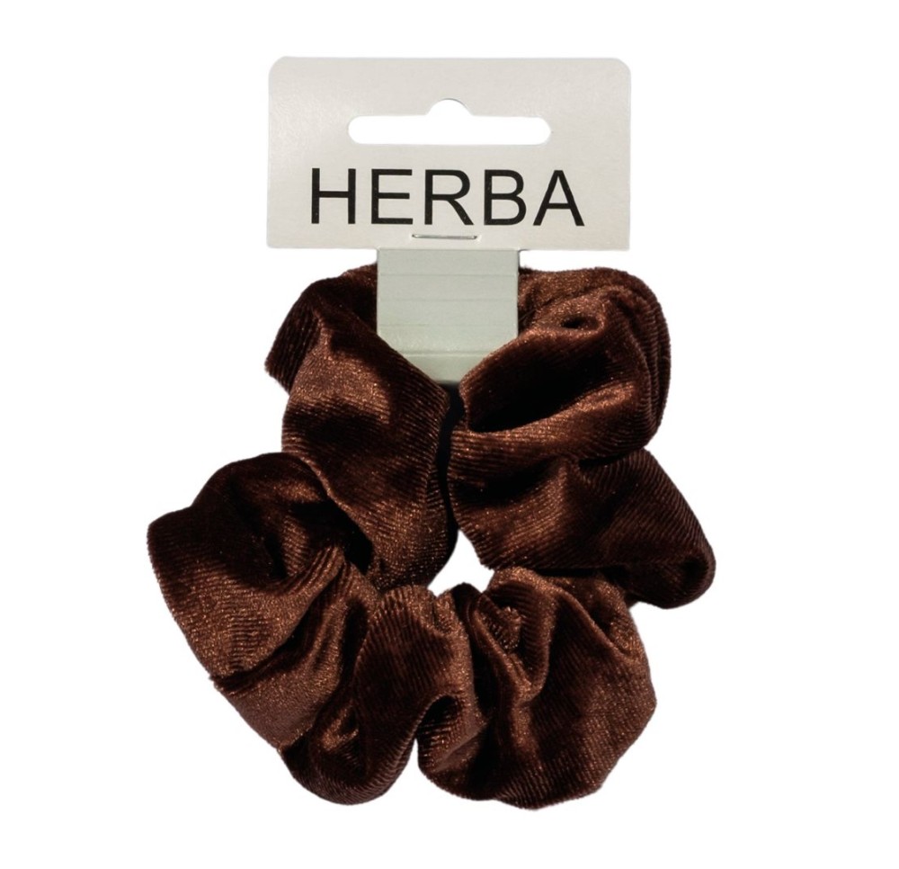 HERBA Scunci 11cm velours marron