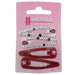 HERBA Kids clic-clac 5cm rouge/blanc 4 pce
