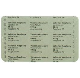 VALSARTAN axapharm cpr pell 80 mg 98 pce