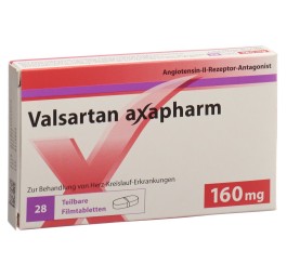 VALSARTAN axapharm cpr pell 160 mg 28 pce