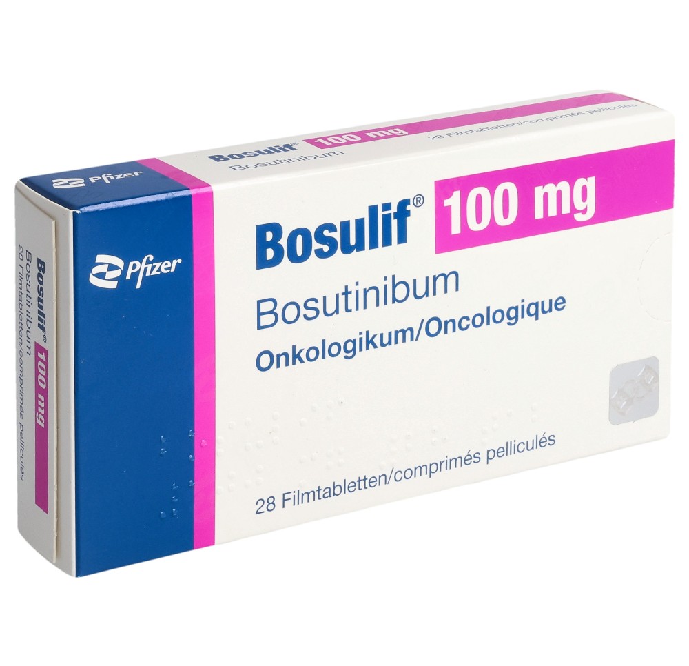 BOSULIF cpr pell 100 mg 28 pce
