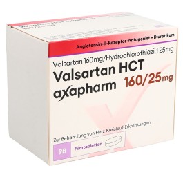 VALSARTAN HCT axapharm 160/25 mg 98 pce