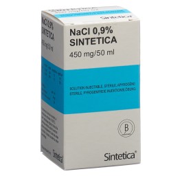 NACL 0.9% Sintetica 450 mg/50ml 50ml vial