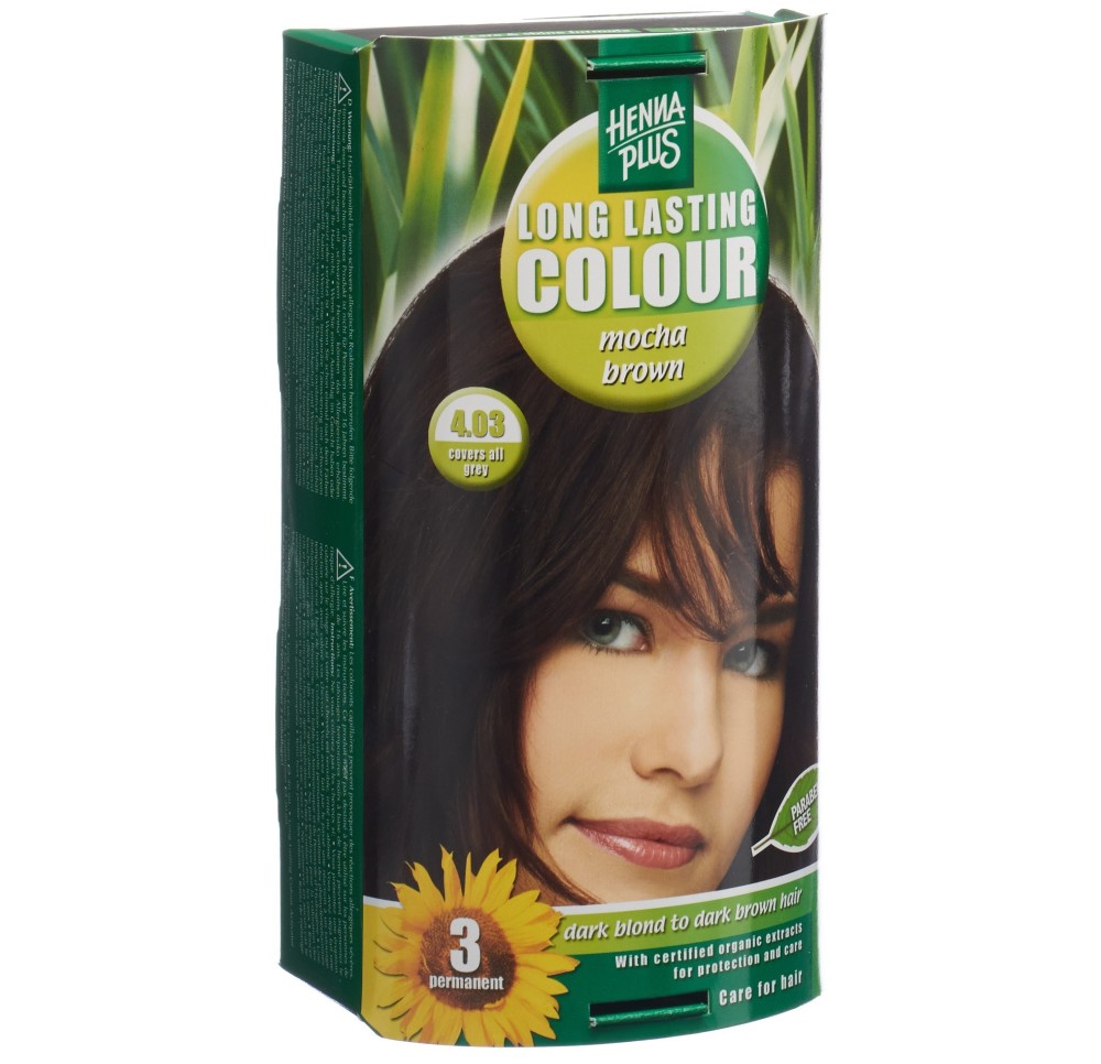 HENNA PLUS long last colour 4.03 brun mocca