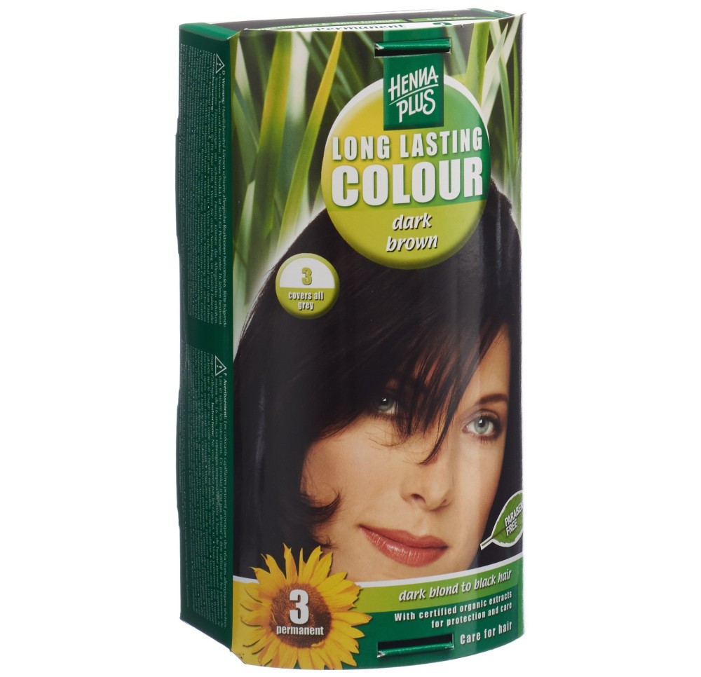 HENNA PLUS long last colour 3 brun foncé