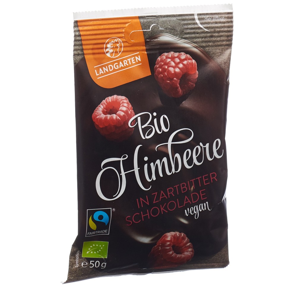 LANDGARTEN framboises choco noir bio Fairtr 50 g LANDGARTEN framboises choco noir bio Fairtr 50 g