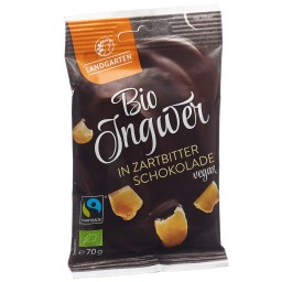 LANDGARTEN gingembre choco noir bio Fairtr 70 g