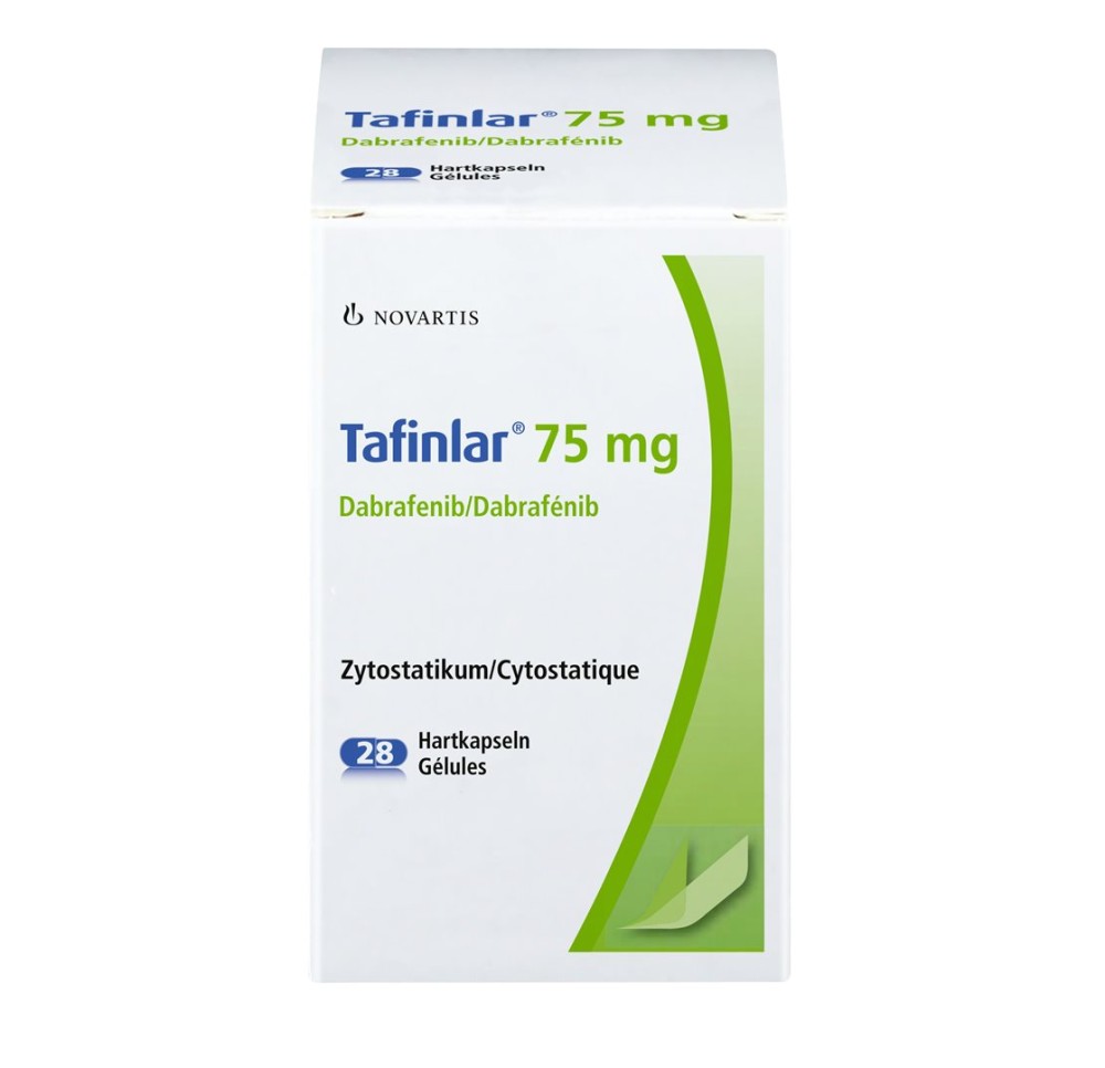 TAFINLAR caps 75 mg bte 28 pce