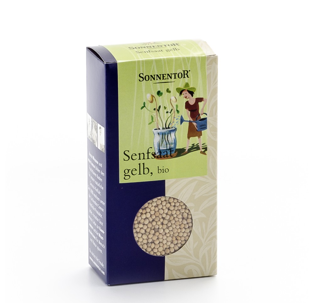 SONNENTOR semences germer moutarde jaune BIO 120 g SONNENTOR semences germer moutarde jaune BIO 120 g