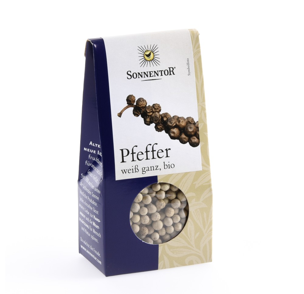 SONNENTOR poivre blanc entier BIO 35 g SONNENTOR poivre blanc entier BIO 35 g