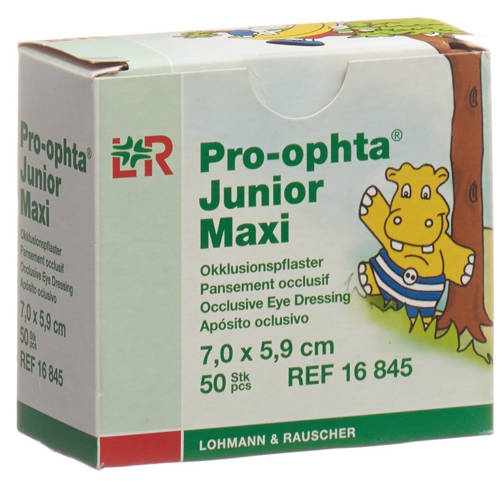 PRO-OPHTA Jun pans occlusif maxi 7.0x5.9cm 50 pce PRO-OPHTA Jun pans occlusif maxi 7.0x5.9cm 50 pce