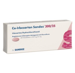 CO-IRBESARTAN Sandoz cpr pell 300/25 mg 28 pce