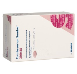 CO-IRBESARTAN Sandoz cpr pell 300/25 mg 98 pce