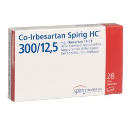 CO-IRBESARTAN Spirig HC cpr pell 300/12.5mg 28 pce